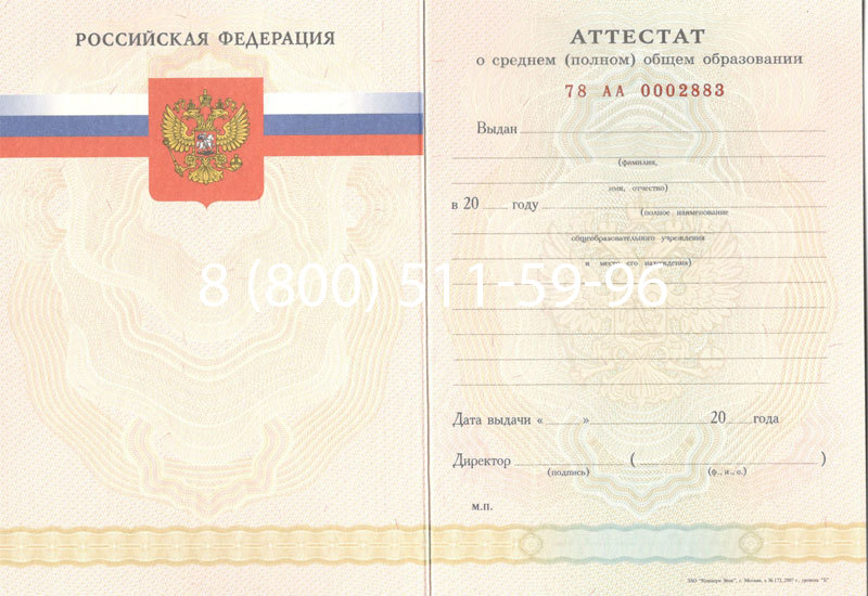 Купить Аттестат за 11 класс 2007-2010 годов в Березниках Купить Аттестат за 11 класс 2007-2010 годов в Березниках